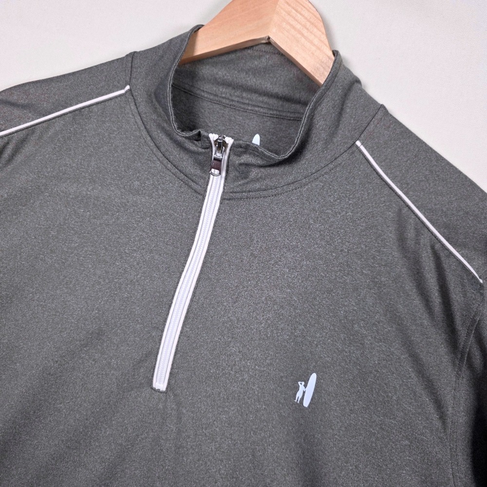 johnnie-O Prep-Formance Quarter Zip Pullover Men XL Gray Palouse‎ Ridge Golf